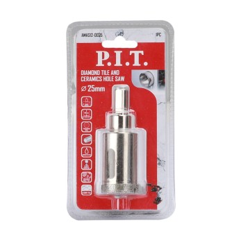 Коронка алмазная по керамике P.I.T. 25x70 мм(AMAS12-0025), шт