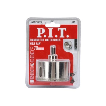 Коронка алмазная по керамике P.I.T. 70x70 мм(AMAS12-0070), шт