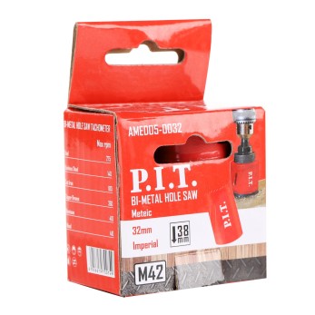 Коронка биметаллическая P.I.T. 32x50мм(AMED05-0032), шт