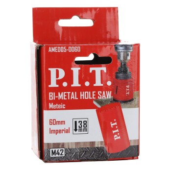 Коронка биметаллическая P.I.T. 60x44мм(AMED05-0060), шт