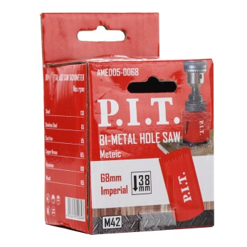 Коронка биметаллическая P.I.T. 68x44мм(AMED05-0068), шт
