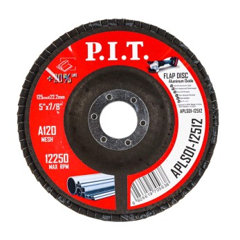 Круг лепестковый шлифовальный P.I.T. 125x22,2 мм A120(APLS01-12512), шт
