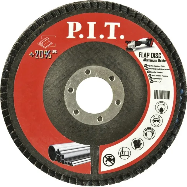 Круг лепестковый шлифовальный P.I.T. 125x22,2 мм A40(APLS01-12540), шт