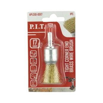 Щетка чашечная латунная P.I.T. 17x0,3мм хвостовик 6 мм(APLS10-D017), шт