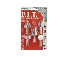 Набор шлифовальных насадок P.I.T. 5 шт хвостовик 6 мм(APLS15-05PC), шт