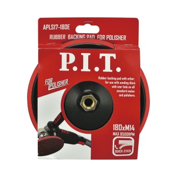 Тарелка опорная для полировальной машины P.I.T. 180 мм М14х2,0 мм ABS(APLS17-180E), шт