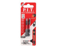 Биты ударные P.I.T. T20x50 мм 2 шт в уп.(ASDR01-50T20), шт
