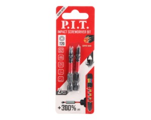 Биты ударные P.I.T. T20x50 мм 2 шт в уп.(ASDR01-50T20), шт