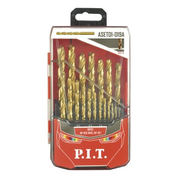 Набор сверл P.I.T. 19 предметов(ASET01-019A), шт