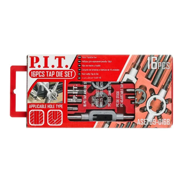 Набор для нарезания резьбы P.I.T. 16шт(ASET09-016В), шт