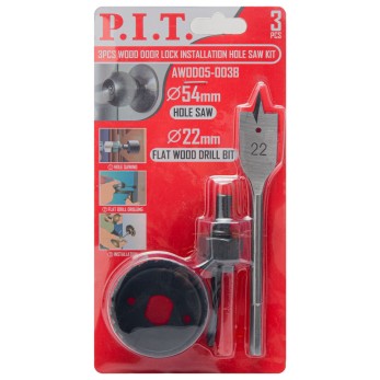 Набор для установки врезных замков P.I.T. AWD05-003B), шт