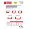 Струбцина винтовая P.I.T. серия CONTROL  (тип G, 75х50 мм, 4000 Н, сталь/чугун, 0,4 кг.), шт