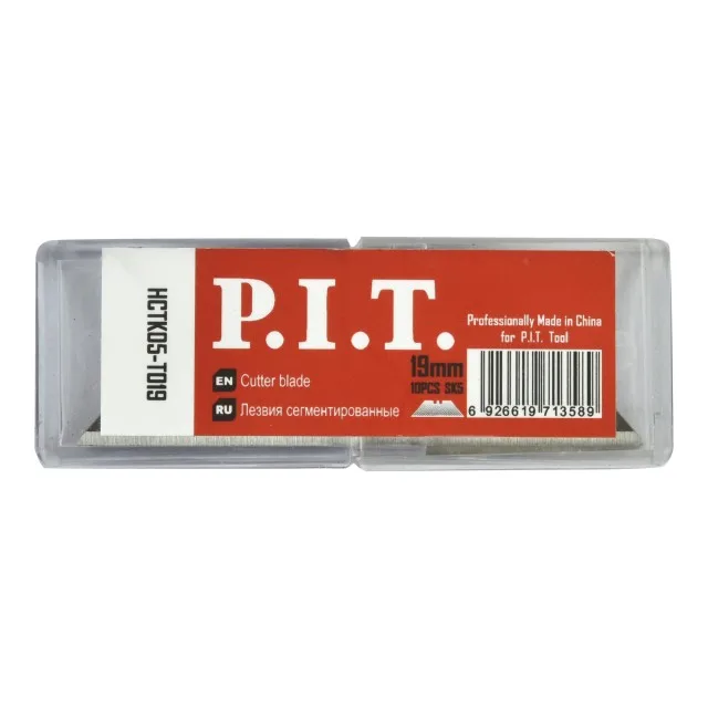 Лезвия трапецивидные P.I.T. 19x61 мм, 10 шт в уп.(HCTK05-T019), шт