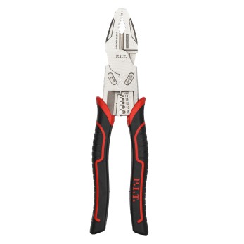 Плоскогубцы многофункциональные усиленные P.I.T. DRUA(225мм, 6 в1, эксцентрик, никель), шт