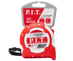 Рулетка с фиксатором P.I.T. 8 м x 25 мм, ABS+TPR(HTPM02-2508), шт