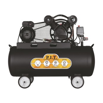 Компрессор PAC100-C2 (3,3кВт, 370л/мин,100л,2 цил-ра,2 вых,2 ман, маслян. ремен.) P.I.T., шт