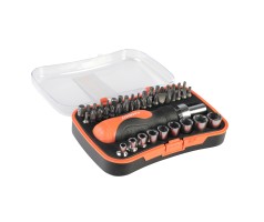 Отвертка-трещотка PATRIOT с битами и торцевыми головками