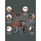 Мотоблок бензиновый PATRIOT УРАЛ M с колесами Extreme