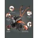 Мотоблок бензиновый PATRIOT УРАЛ M с колесами Extreme