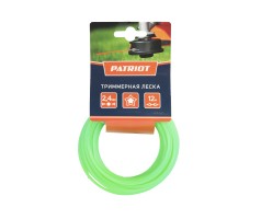 Леска D 2,4 мм L 12 м (звезда, зеленая)