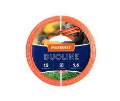 Леска Duoline D 1,6 мм L 15 м (скрученный квадрат, двухцветная)