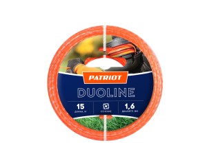 Леска Duoline D 1,6 мм L 15 м (скрученный квадрат, двухцветная)