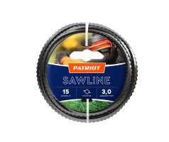 Леска Sawline D 3,0 мм L 15 м (квадрат, пилообразный профиль, черная)