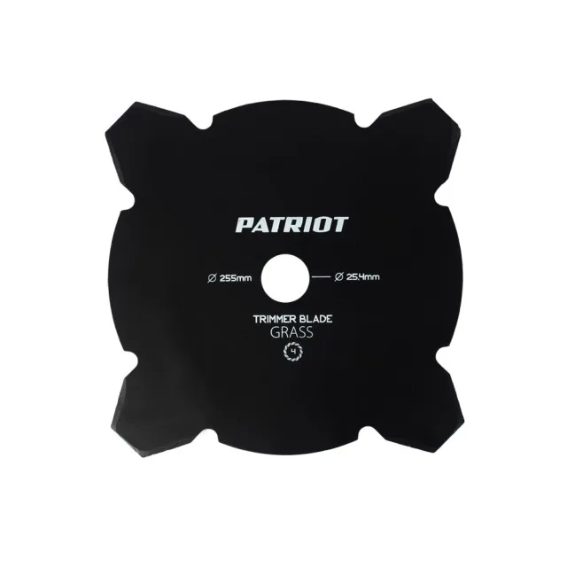 Нож PATRIOT TBM 4 для триммера (255х25.4 мм, 4 зубца)
