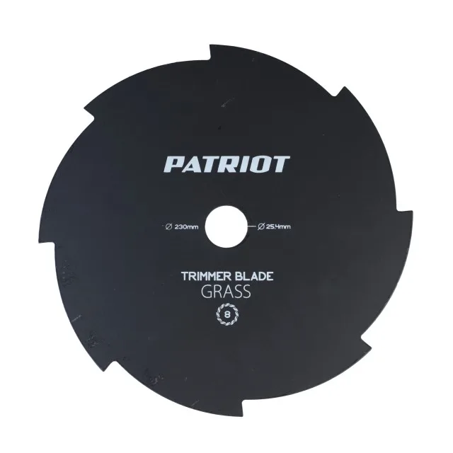 Нож PATRIOT TBS 8 для триммера (230х25.4 мм, 8 зубьев)