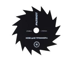 Нож PATRIOT TBS 16 для триммера (230х25.4 мм, 16 зубьев)