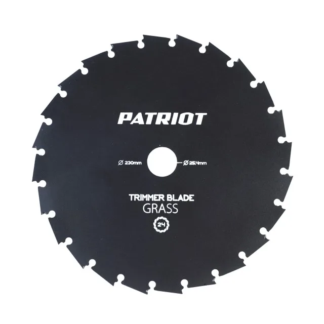 Нож PATRIOT TBS 24 для триммера (230х25.4 мм, 24 зубца)