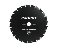 Нож PATRIOT TBM 24 для триммера (255х25.4 мм, 24 зубца)