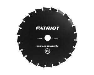 Нож PATRIOT TBM 24 для триммера (255х25.4 мм, 24 зубца)