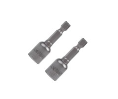 Бита с торцовой головкой 8 мм, магнитная, длина 48 мм, 2 шт.