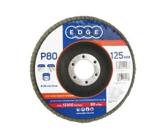 Круг лепестковый торцевой (125х22.23 мм, P80)