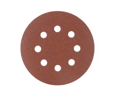 Круг шлифовальный на липучке (125 мм, Р100, 8 отв.)