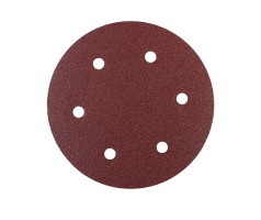 Круг шлифовальный на липучке (225мм, Р40, 6 отв)