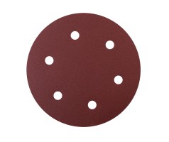 Круг шлифовальный на липучке (225мм, Р120, 6 отв)