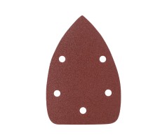 Треугольник шлифовальный на липучке (140х140х80 мм, Р80, 5 шт.)