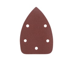 Треугольник шлифовальный на липучке (140х140х80 мм, Р120, 5 шт.)