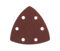 Треугольник шлифовальный на липучке (80х80х80 мм, Р80, 5 шт.)