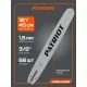 Шина пильная PATRIOT P188SLHD009 (18'', 3/8