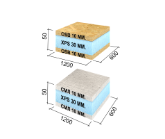 Ruspanel RPG Sandwich 1200х600х50 mm OSB+XPS+OSB