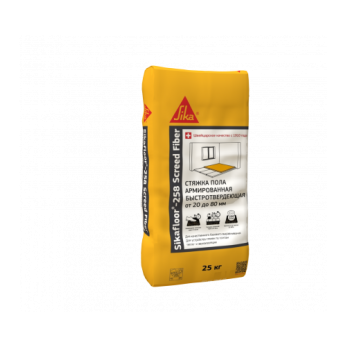 Стяжка пола (наливной пол) первичный Sikafloor-258 Screed Fiber быстротвердеющий армированный 25 кг